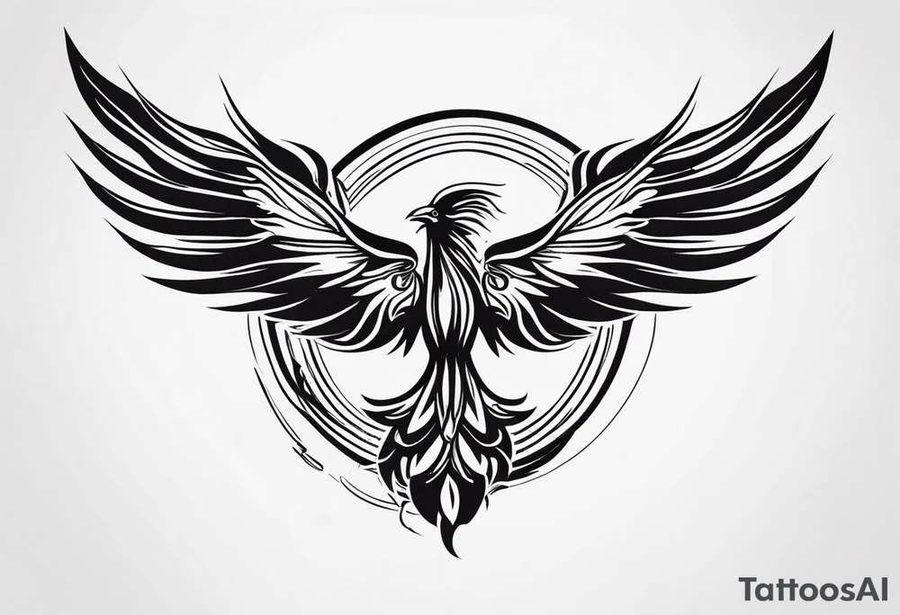small phoenix tattoo idea