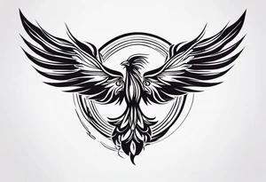 small phoenix tattoo idea