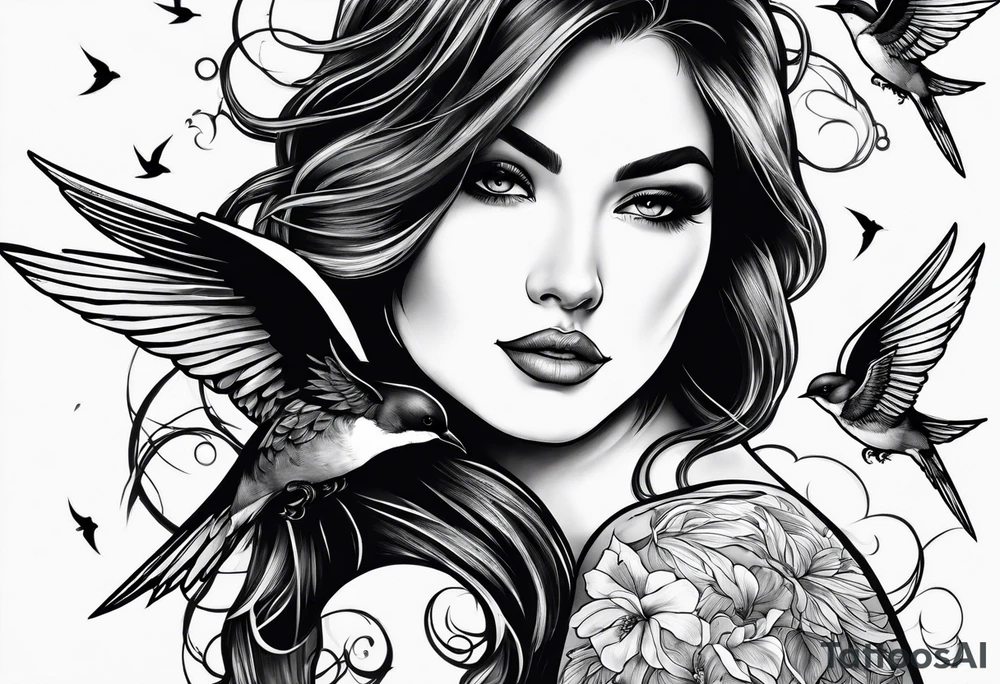 Swallows tattoo idea