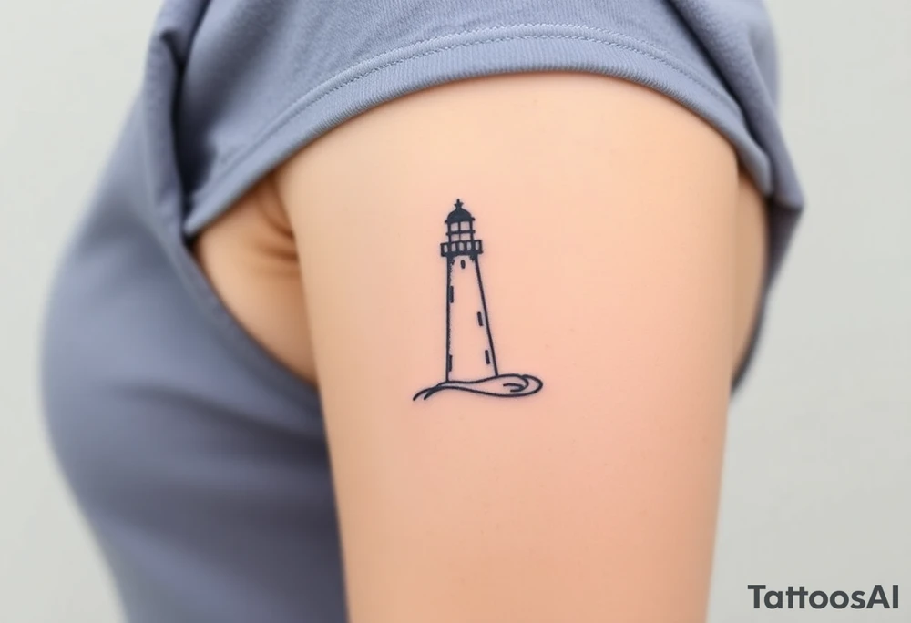 Lighthouse symbolizing mother tattoo idea