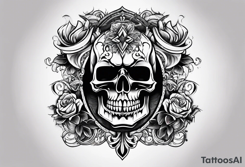 the name rocker tattoo idea