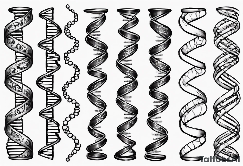 DNA strand tattoo idea