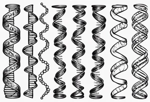 DNA strand tattoo idea