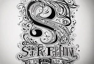 S @ P tattoo idea