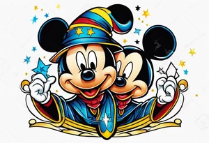 mickey wizard tattoo idea