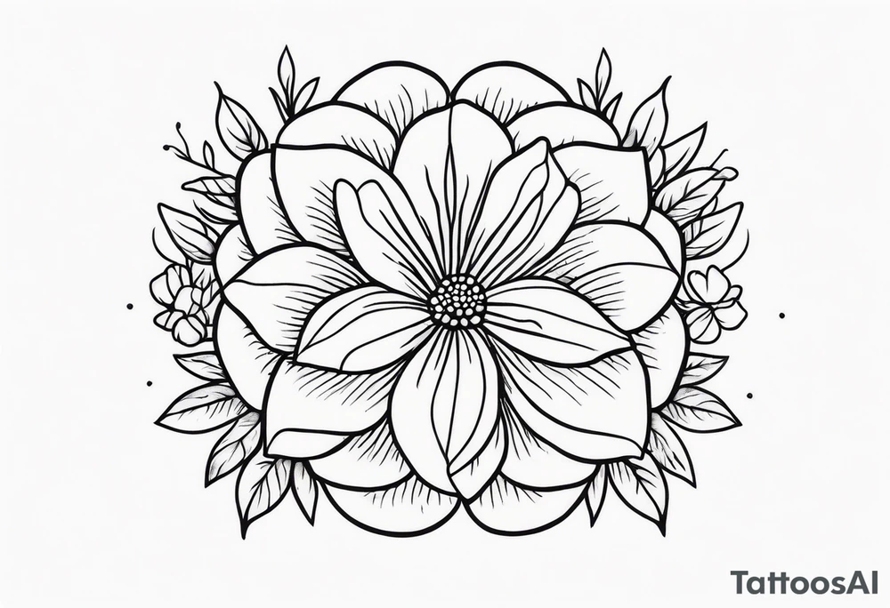 Flower tattoo idea