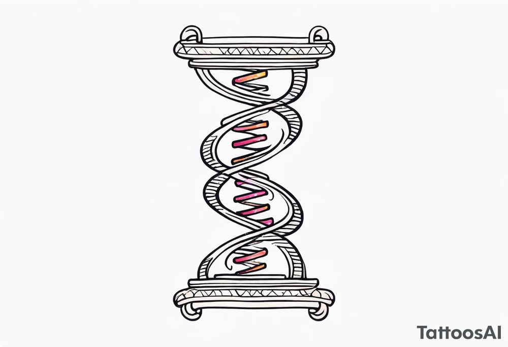 Dna strand tattoo idea