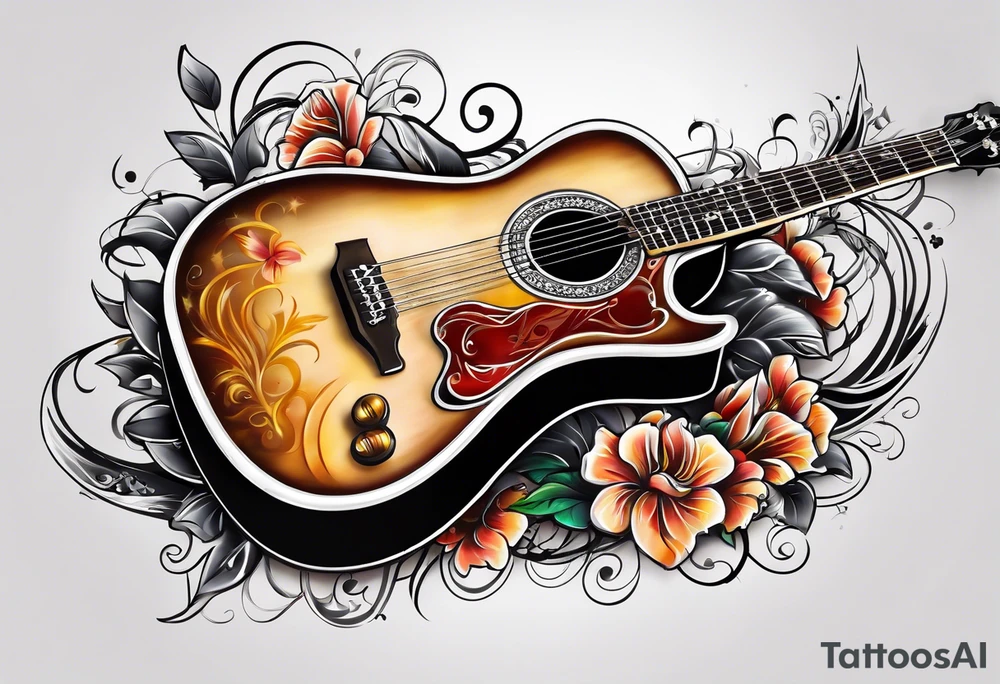 guitar tattoo idea