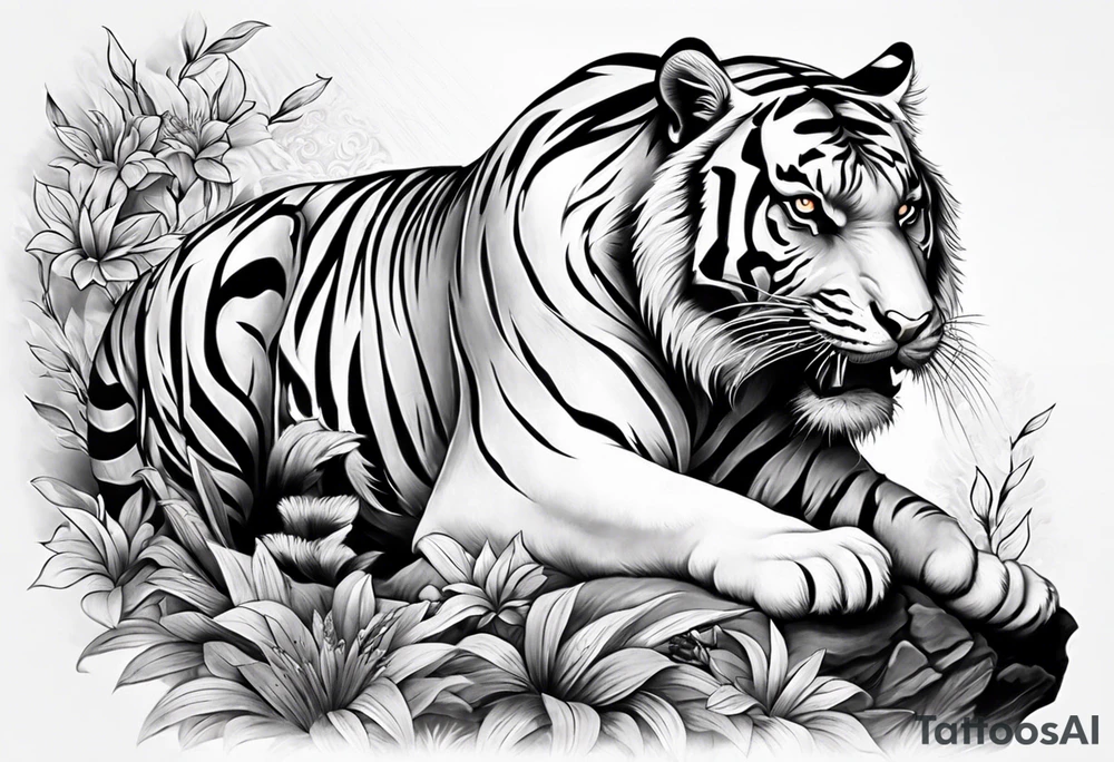 tiger tattoo idea