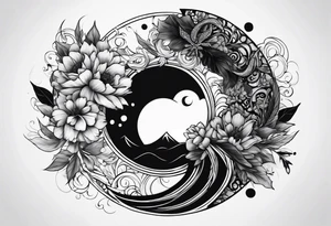 enso and acron tattoo idea