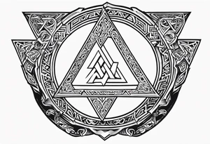 Valhalla  shield sword valknut 

 shield sword tattoo idea