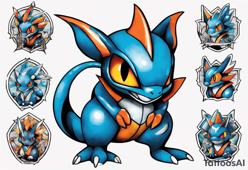 Swampert pokemon tattoo idea
