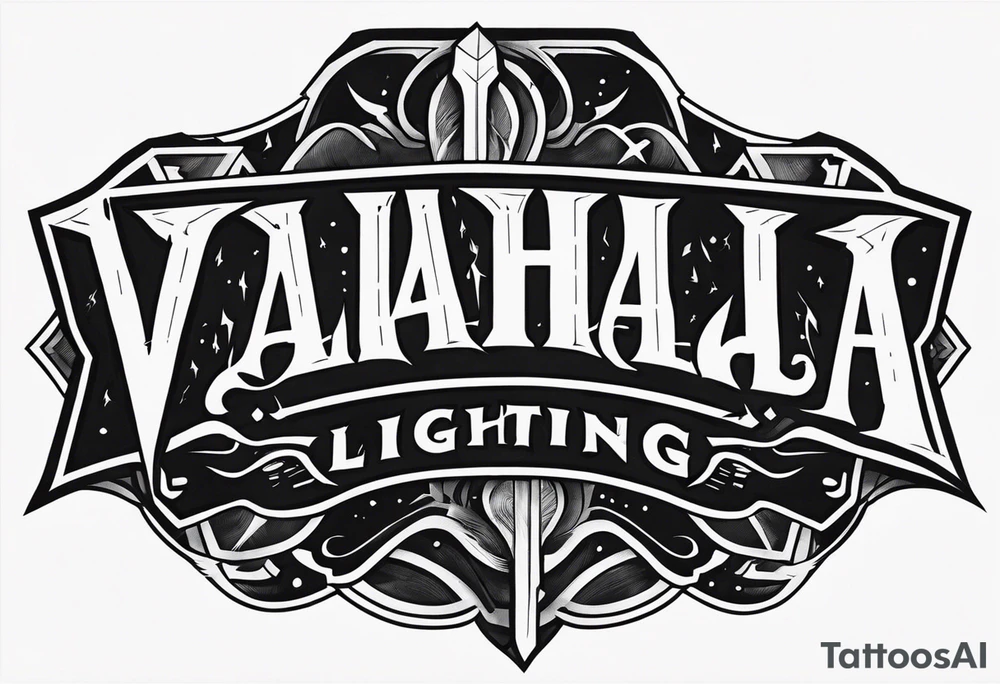 Valhalla lightning tattoo idea