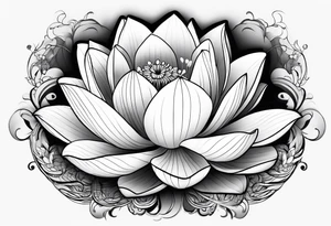 Lotus flower tattoo idea