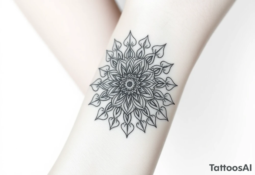 intricate mandala tattoo idea