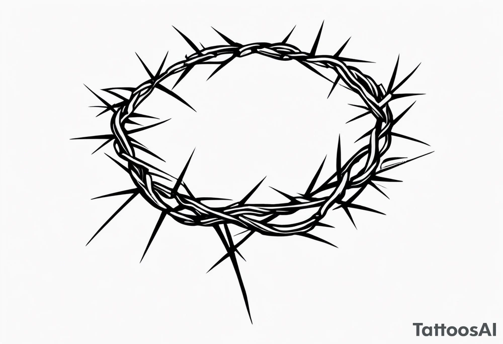 Crown of thorns tattoo idea