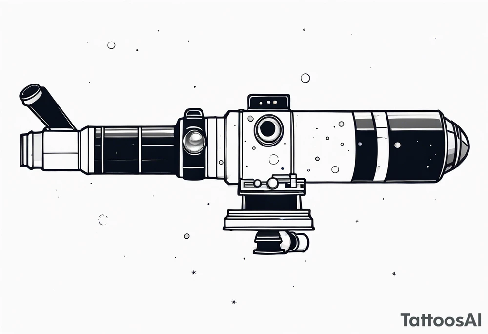 Bubbles outer space telescope tattoo idea