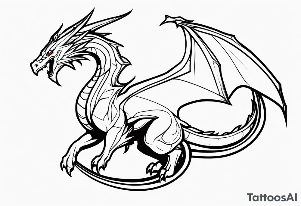 Wyvern tattoo idea