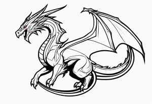 Wyvern tattoo idea