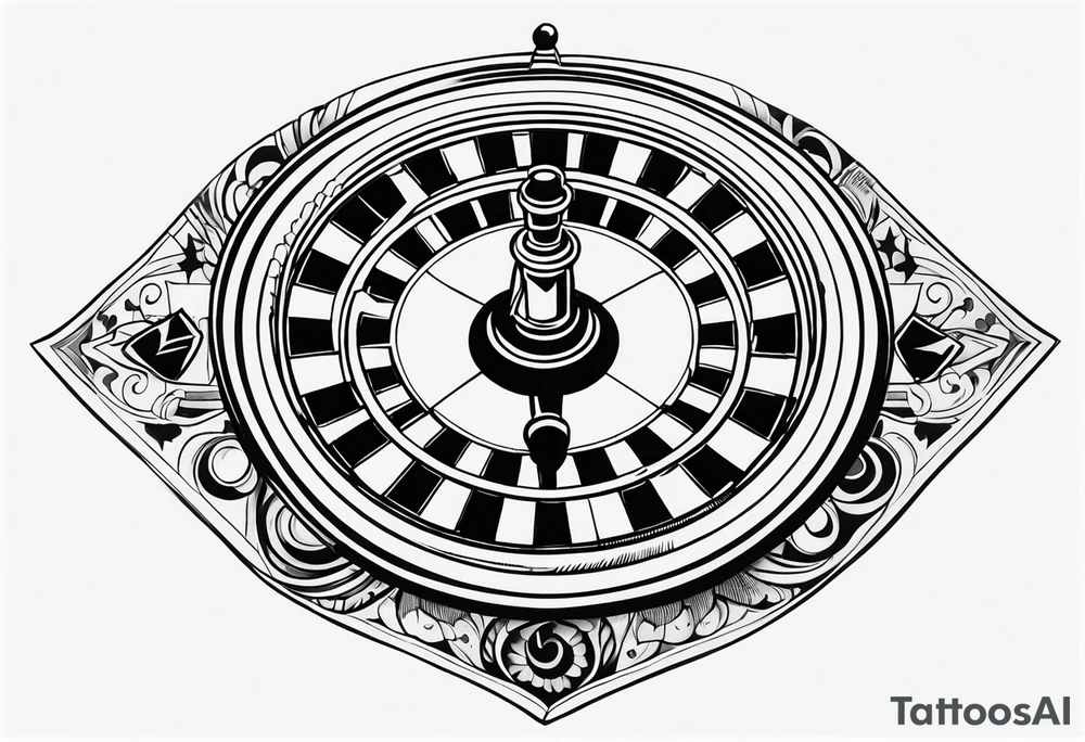 Roulette tattoo idea