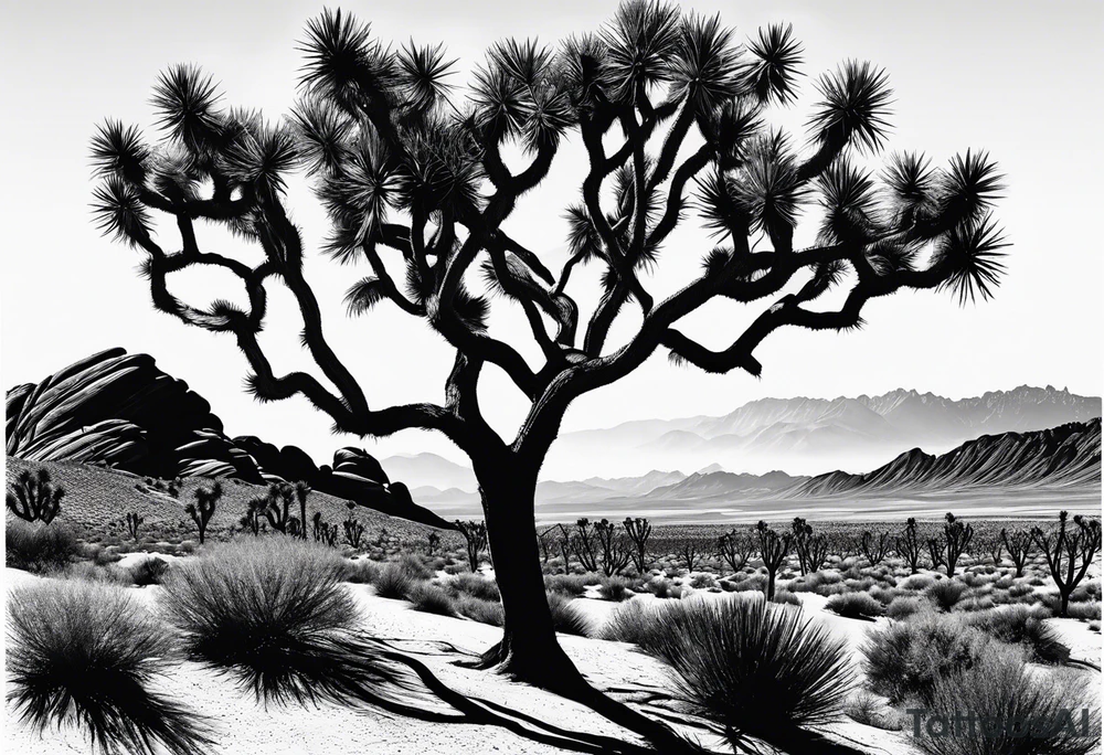 Joshua tree tattoo idea
