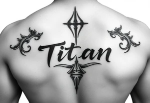 Japanese writing of my son name ‘Titan’ placement on my ribs tattoo idea