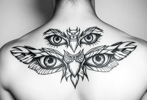 A bunch of eyes big and small on my chest tattoo idea