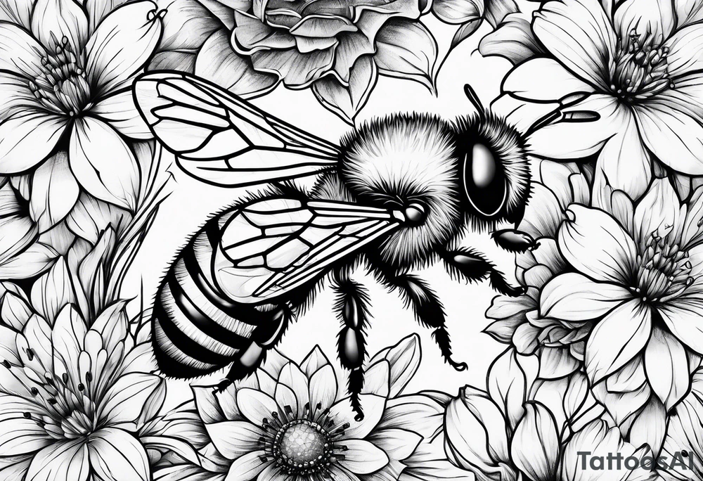 Bee home tattoo idea
