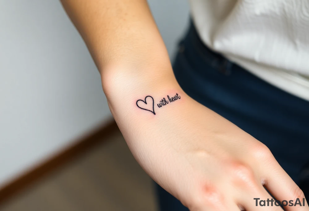 B with a heart tattoo idea