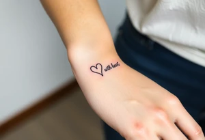 B with a heart tattoo idea
