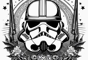 Star wars design incluyendo the words 'May the 4th' tattoo idea