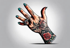 middle finger fuck you tattoo idea