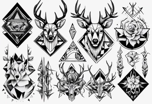 Hirsch tattoo idea
