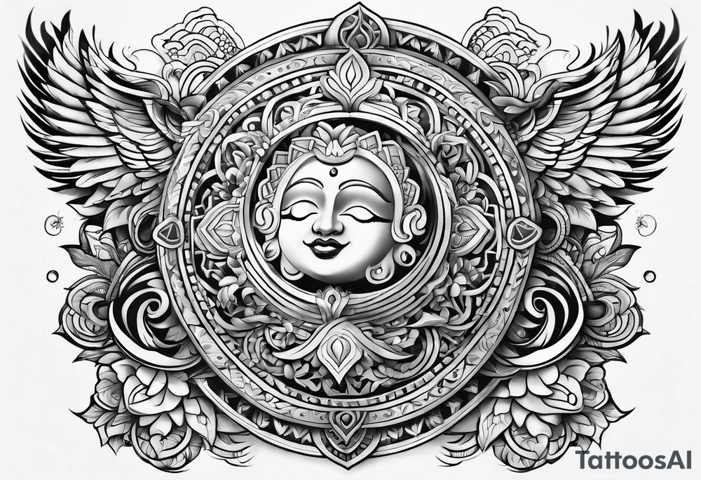 Happiness symbols tattoo idea