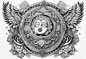 Happiness symbols tattoo idea