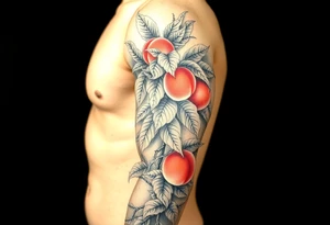 Pepper plant peach tree tattoo idea