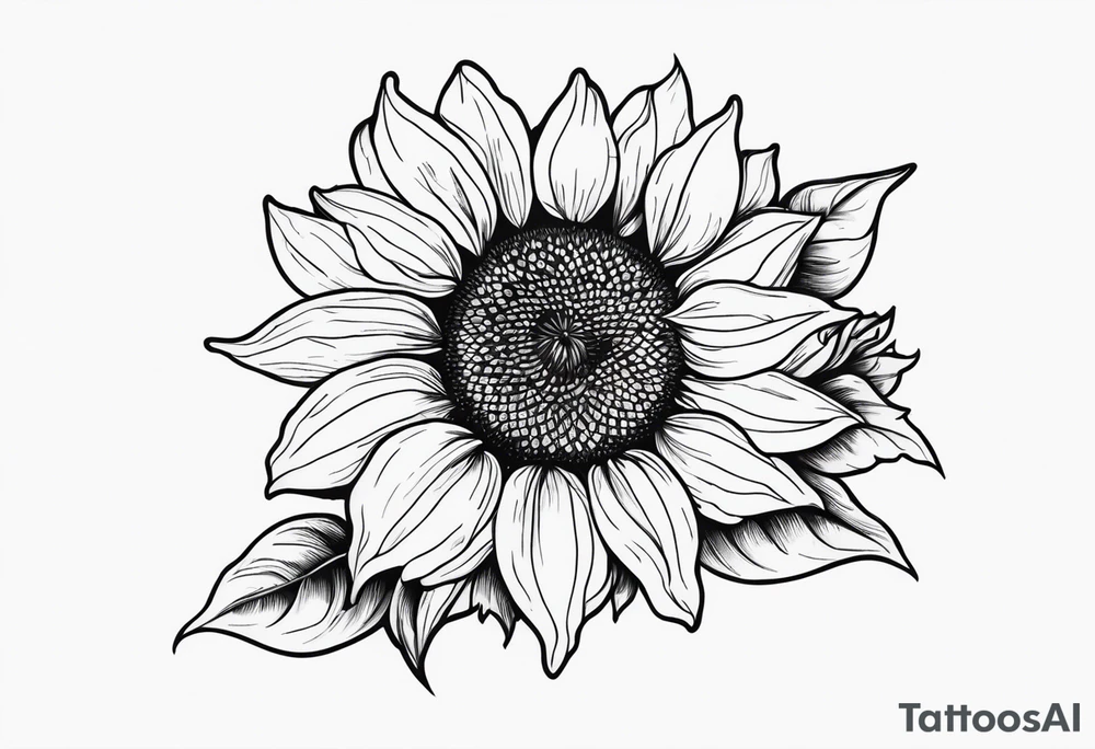 Sunflower tattoo idea