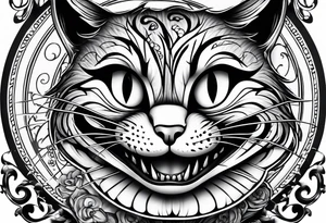 Cheshire cat tattoo idea