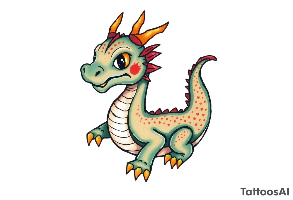 anthropomorphic dragon tattoo idea