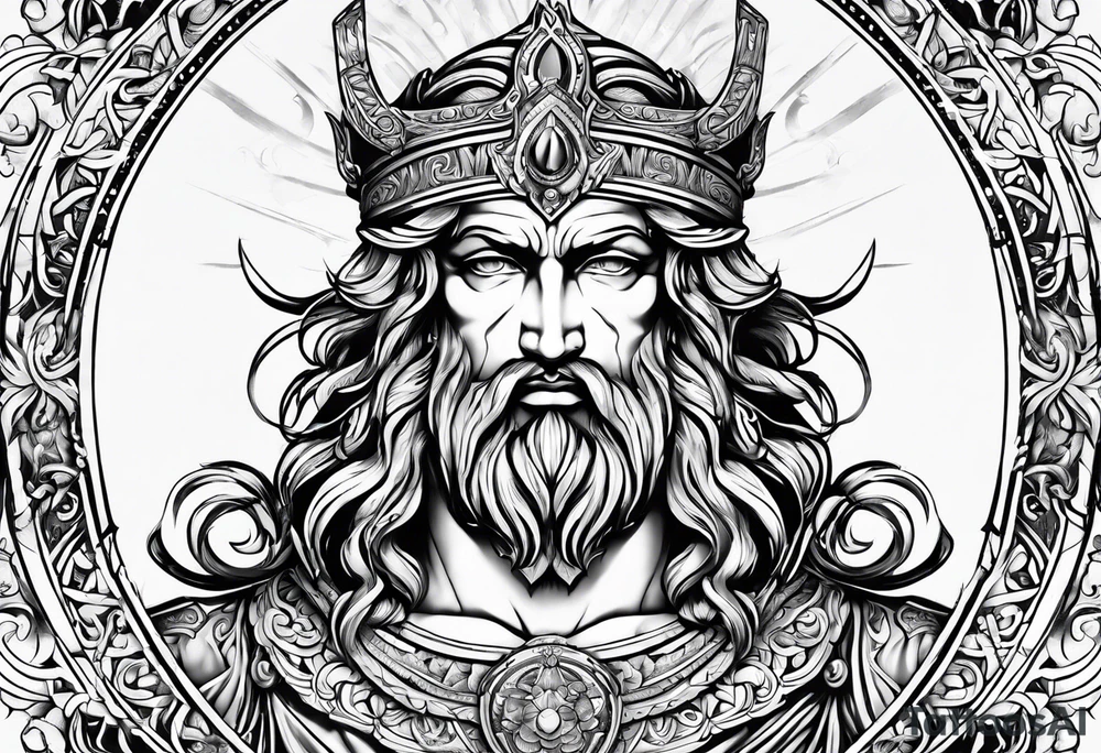 Greek god tattoo idea