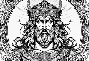 Greek god tattoo idea