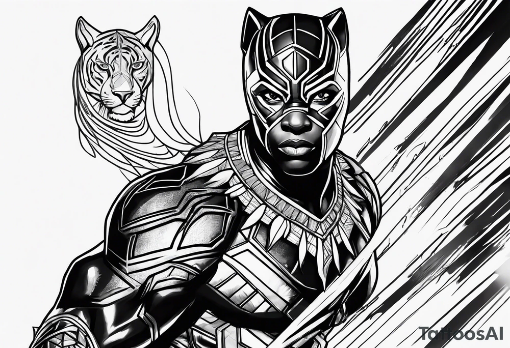 Shuri as the black panther tattoo idea