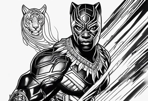 Shuri as the black panther tattoo idea