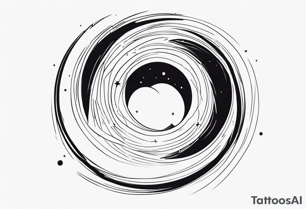 black hole tattoo idea