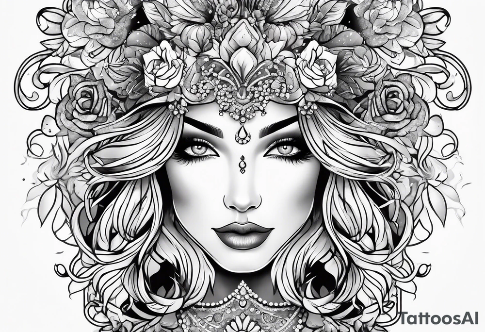Beautiful wedding tattoo idea