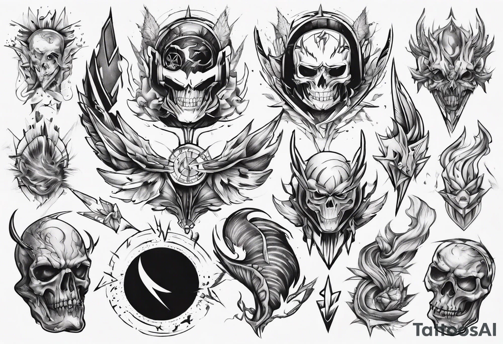 flash art tattoo idea