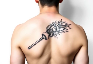 Female leg sleeve theme beat the odds tattoo idea