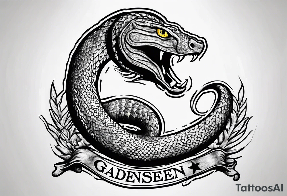 Recreate the Gadsden flag tattoo idea