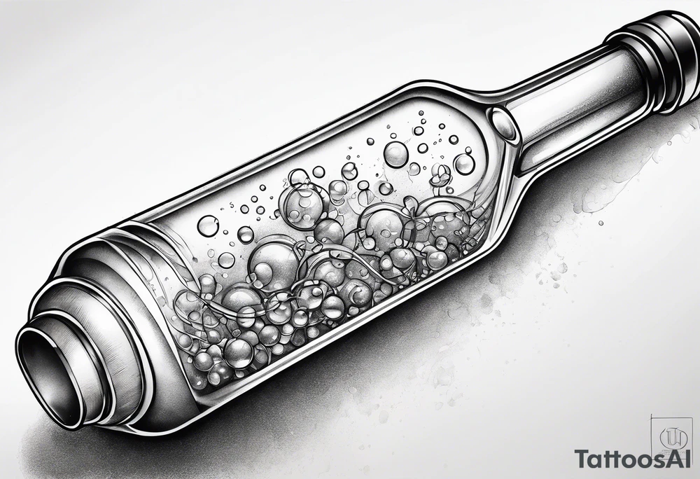 Pipette with chemical bonds tattoo idea