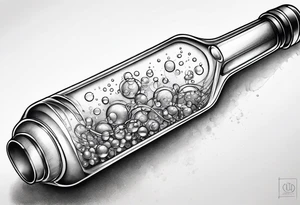 Pipette with chemical bonds tattoo idea